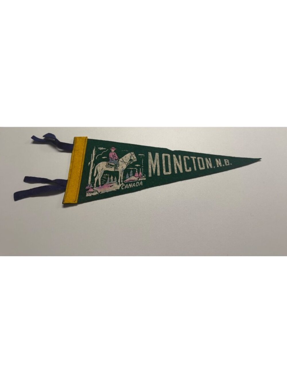 Vintage Moncton N.B. Canada pennant